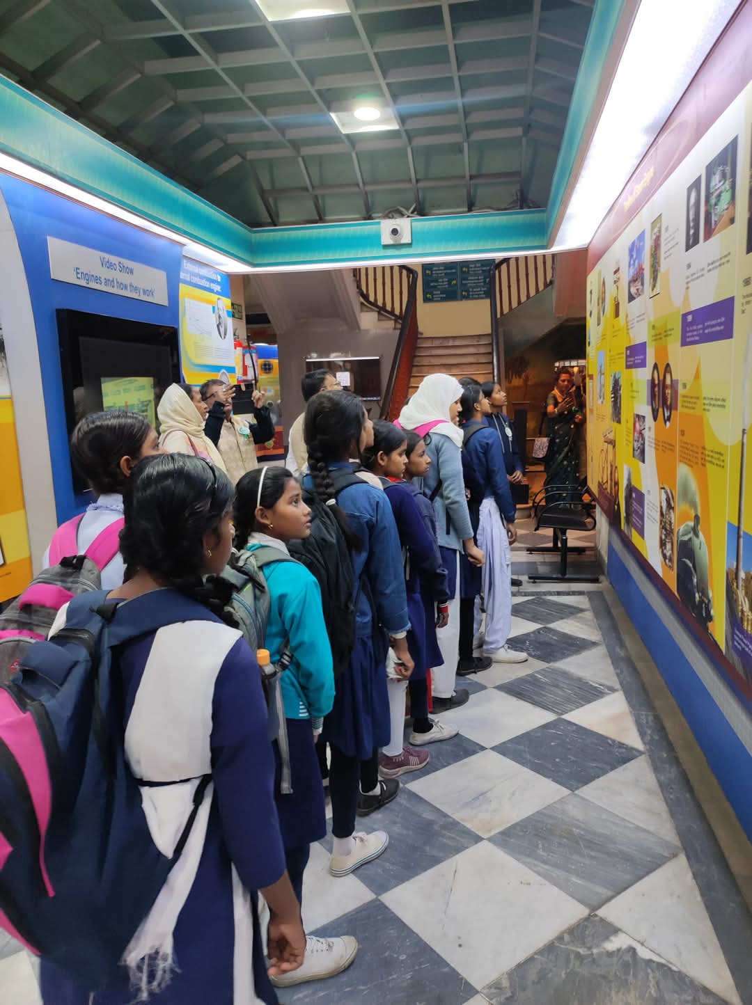 Students at BITM Kolkata during an educational excursion held by Search Within and Advaita Foundation
