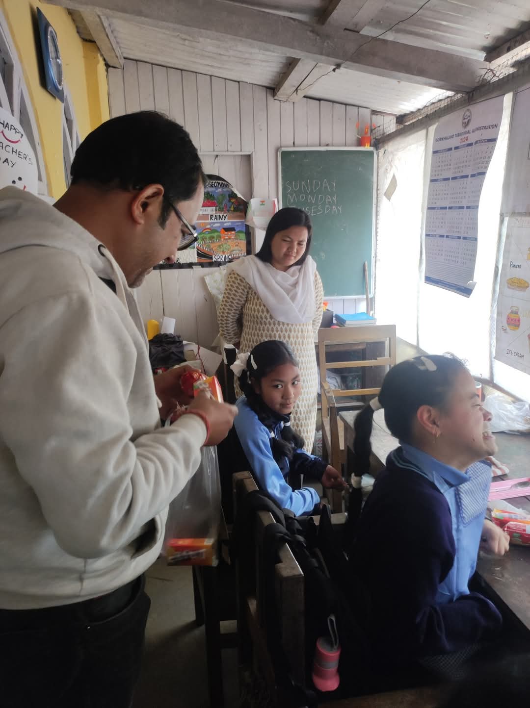 Snacks for the students at Darjeeling Hope Spastic Society School