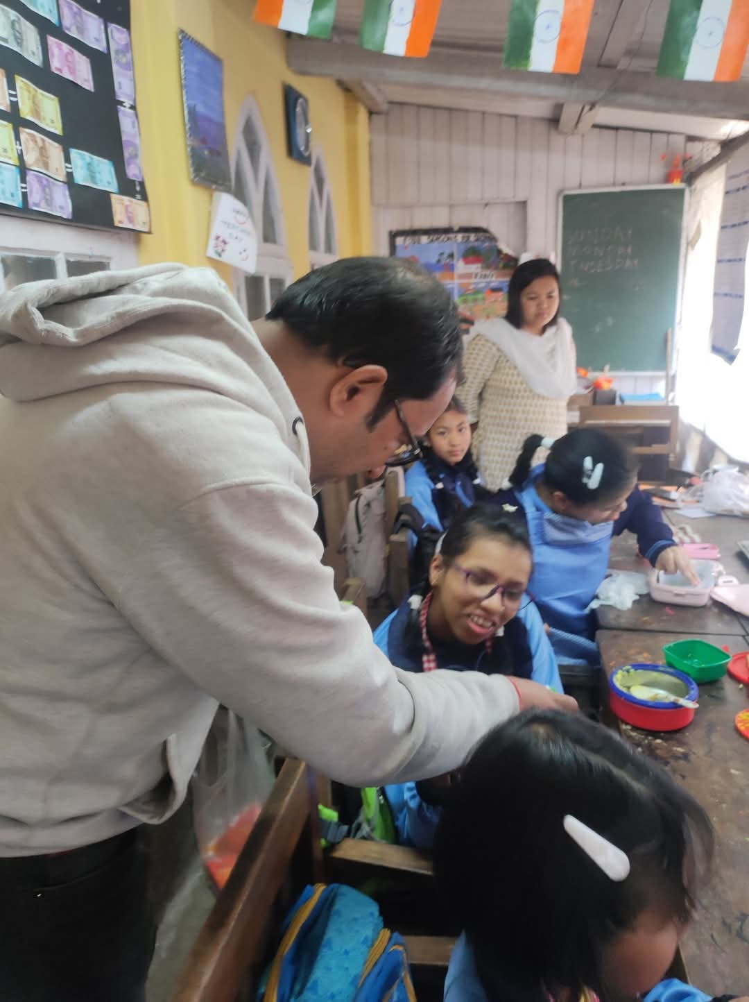 Snacks for the students at Darjeeling Hope Spastic Society School